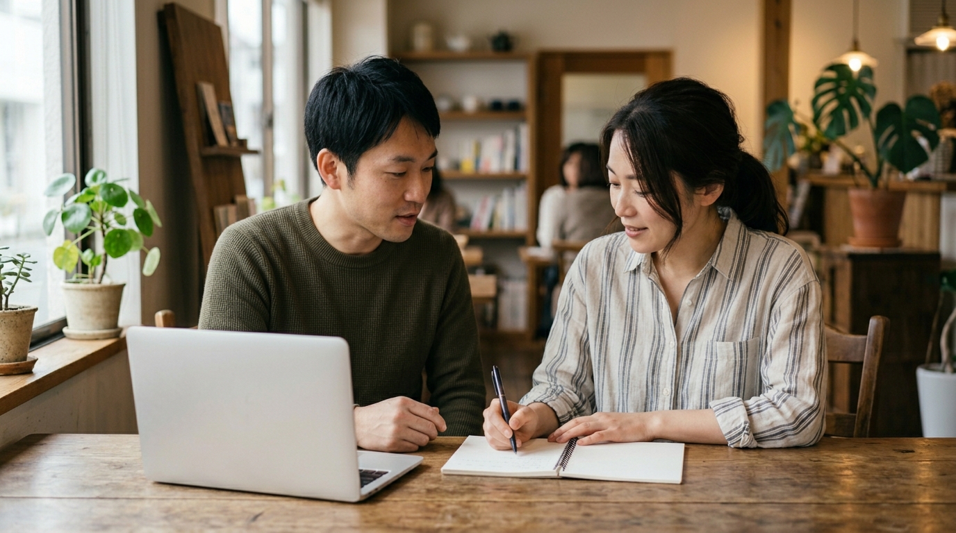 ヒトオシのサービス内容を確認するイメージ