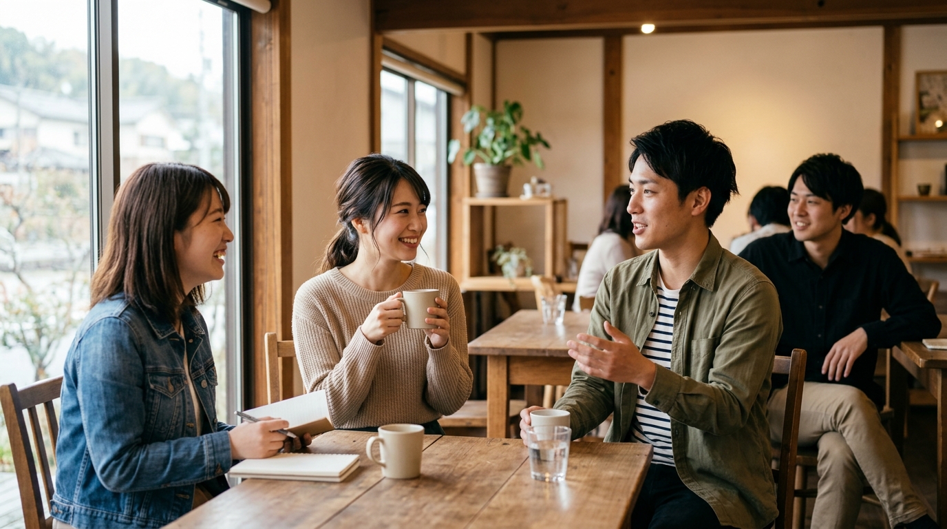 恋愛経験について自然に話すイメージ