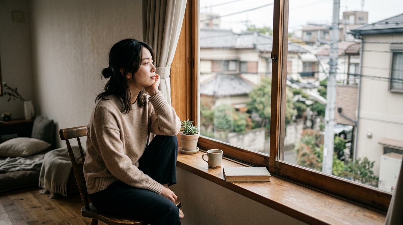 倦怠期と別れの可能性を考えるイメージ