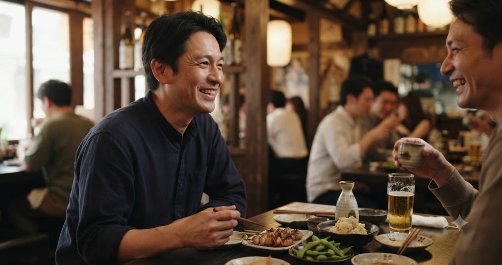 居心地の良い飲み会の雰囲気を表すイメージ画像