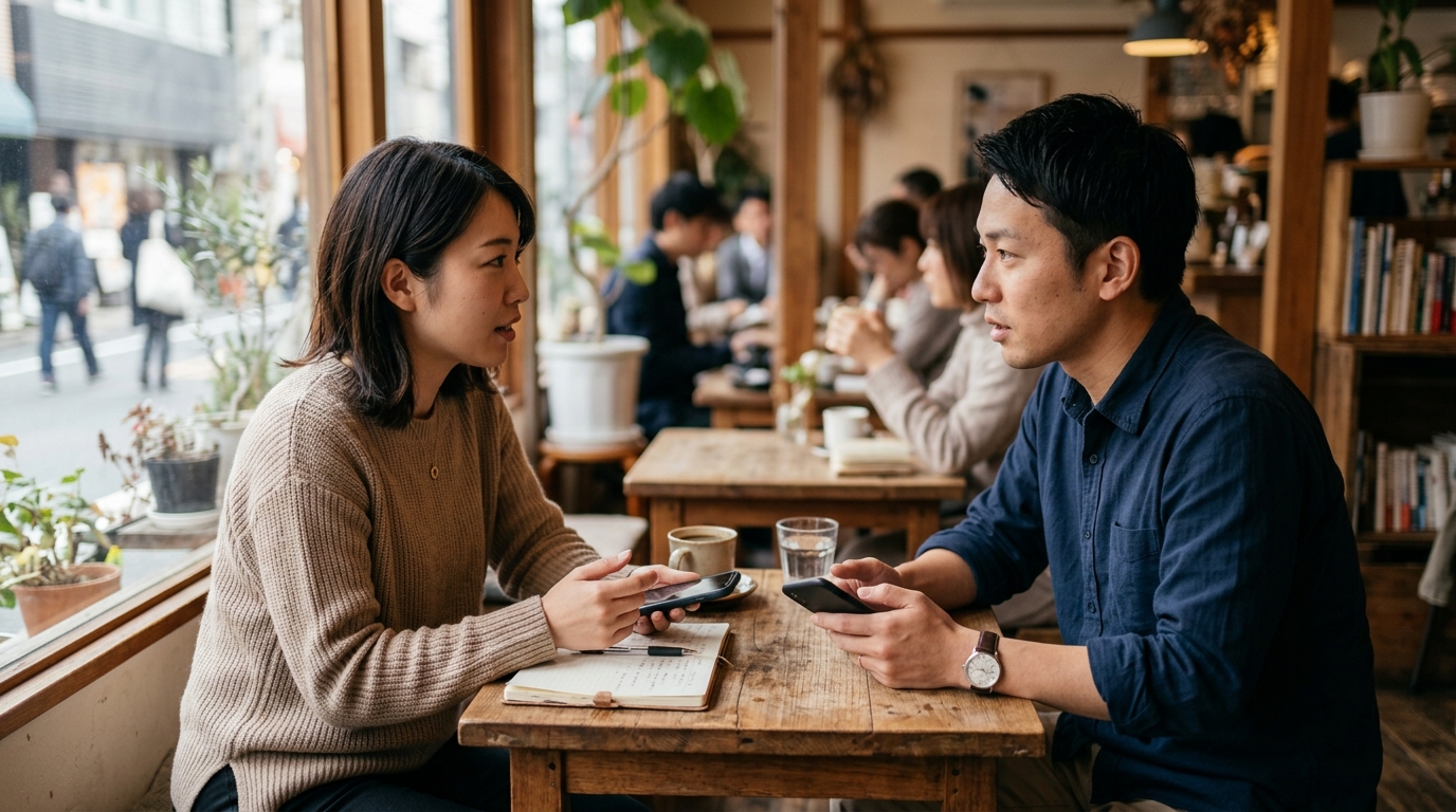 着信を待ち続ける場面を表すイメージ画像