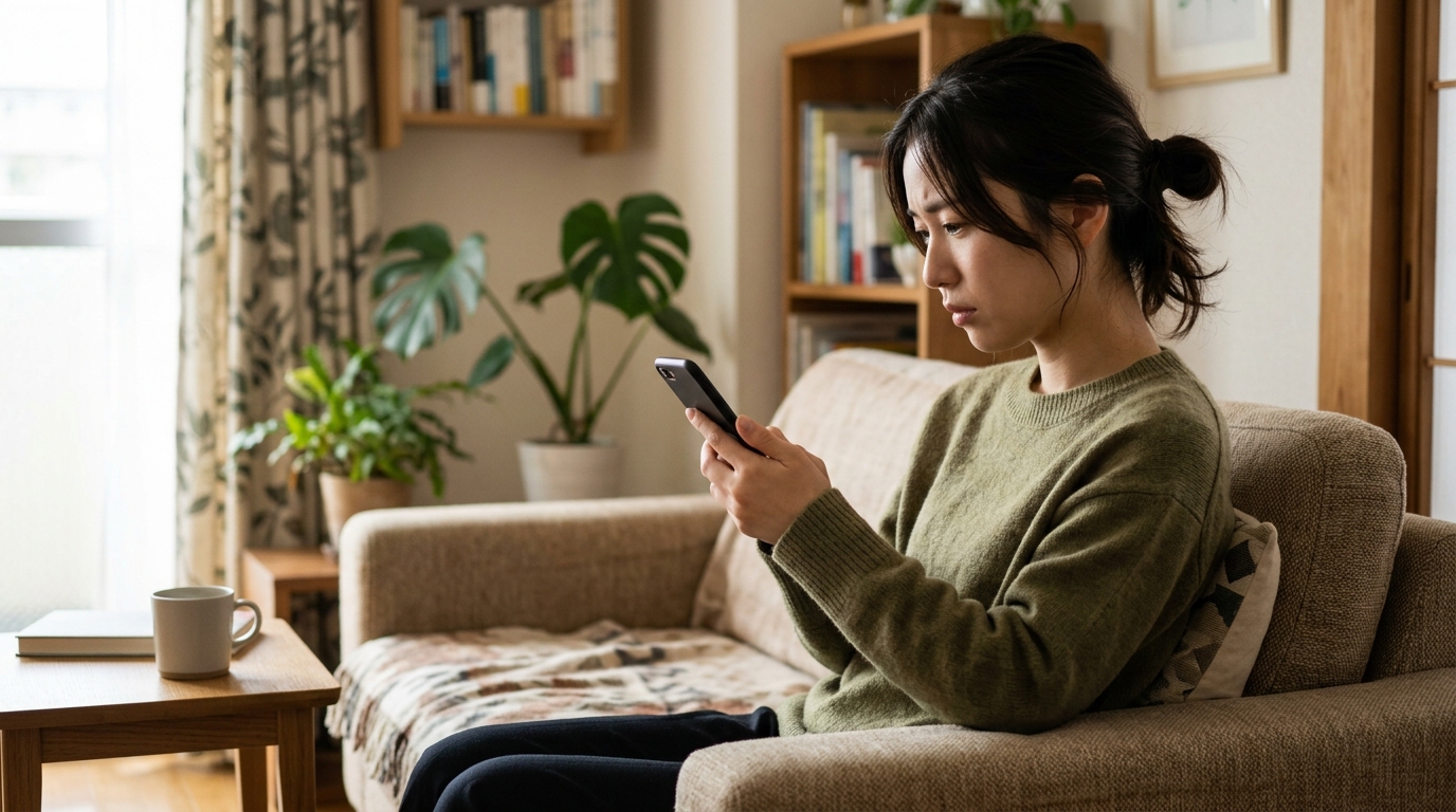 プロフィールを見直す場面を表すイメージ画像