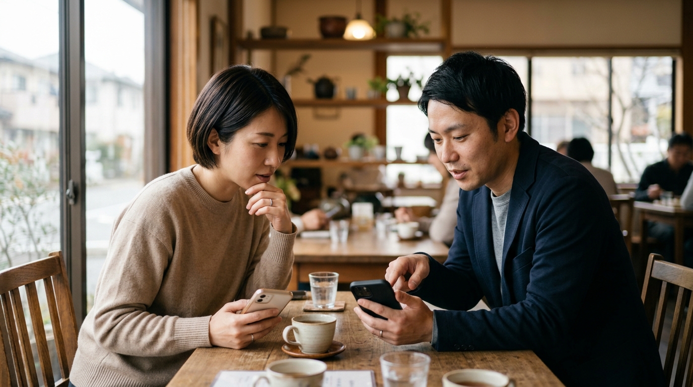 婚活サービスの安全対策を表すイメージ画像