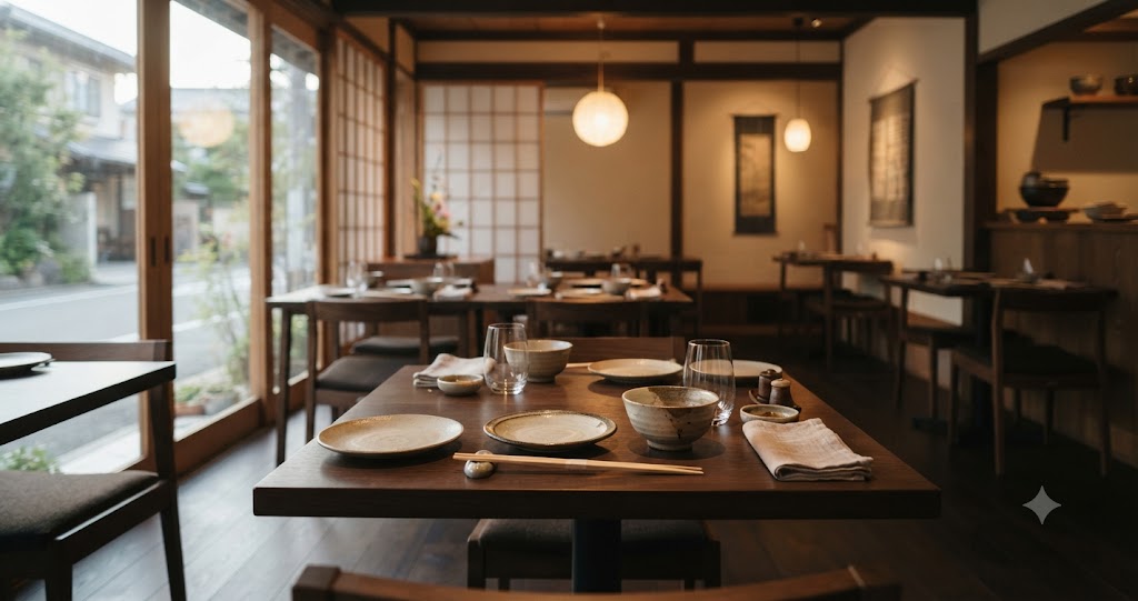 落ち着いたデート向け飲食店を表すイメージ画像