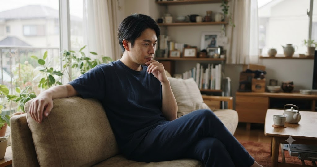 恋人同士のすれ違いを表すイメージ画像